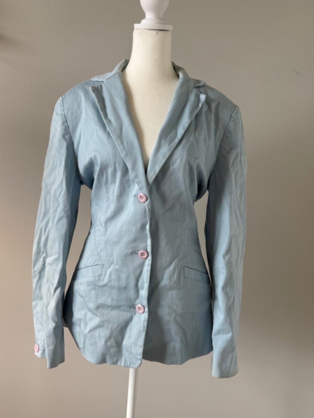 L.L. Bean Light Blue Oversized Blazer